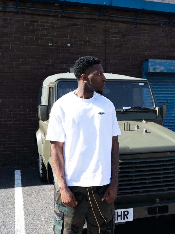 Combat Camo Cargo Shorts — pocket detail