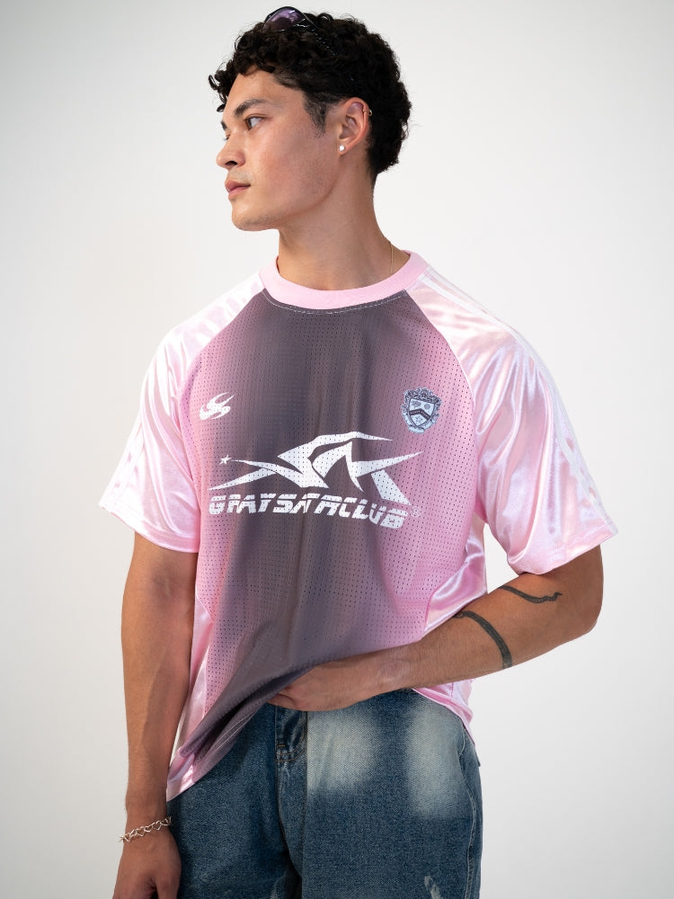 Distressed Football Mesh Tee