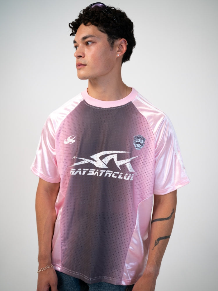 Distressed Football Mesh Tee