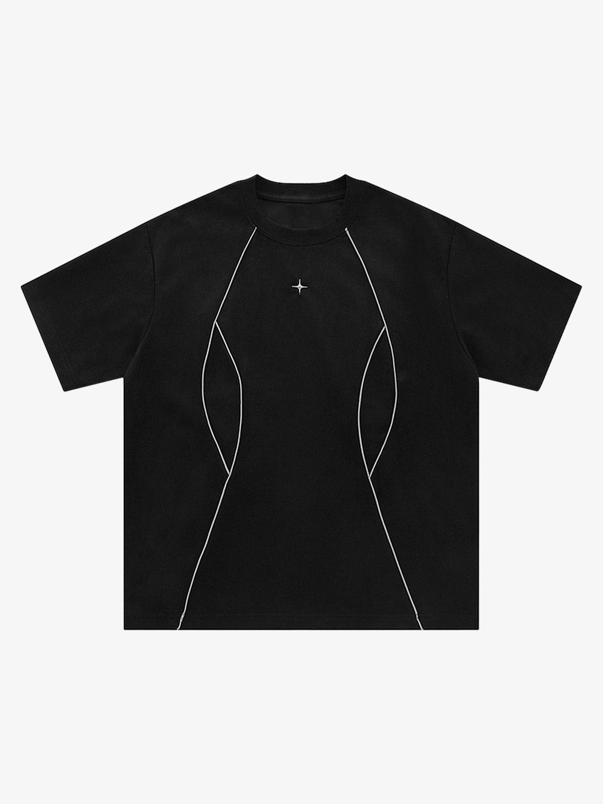 Functional Deconstructed Split Short-Sleeved T-Shirt | Pheuw®
