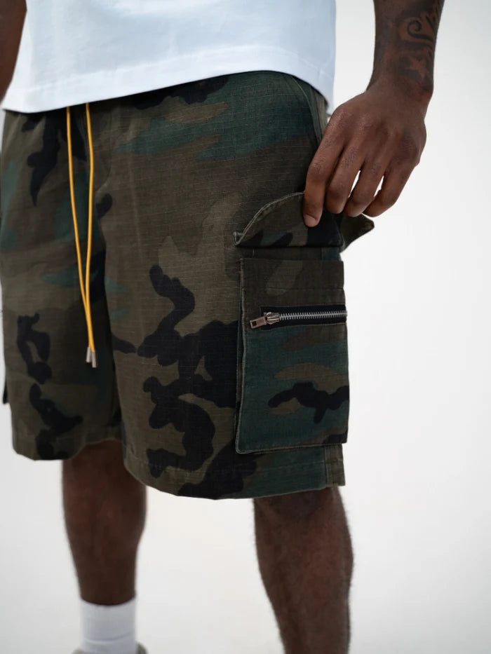 Combat Camo Cargo Shorts — detail 2