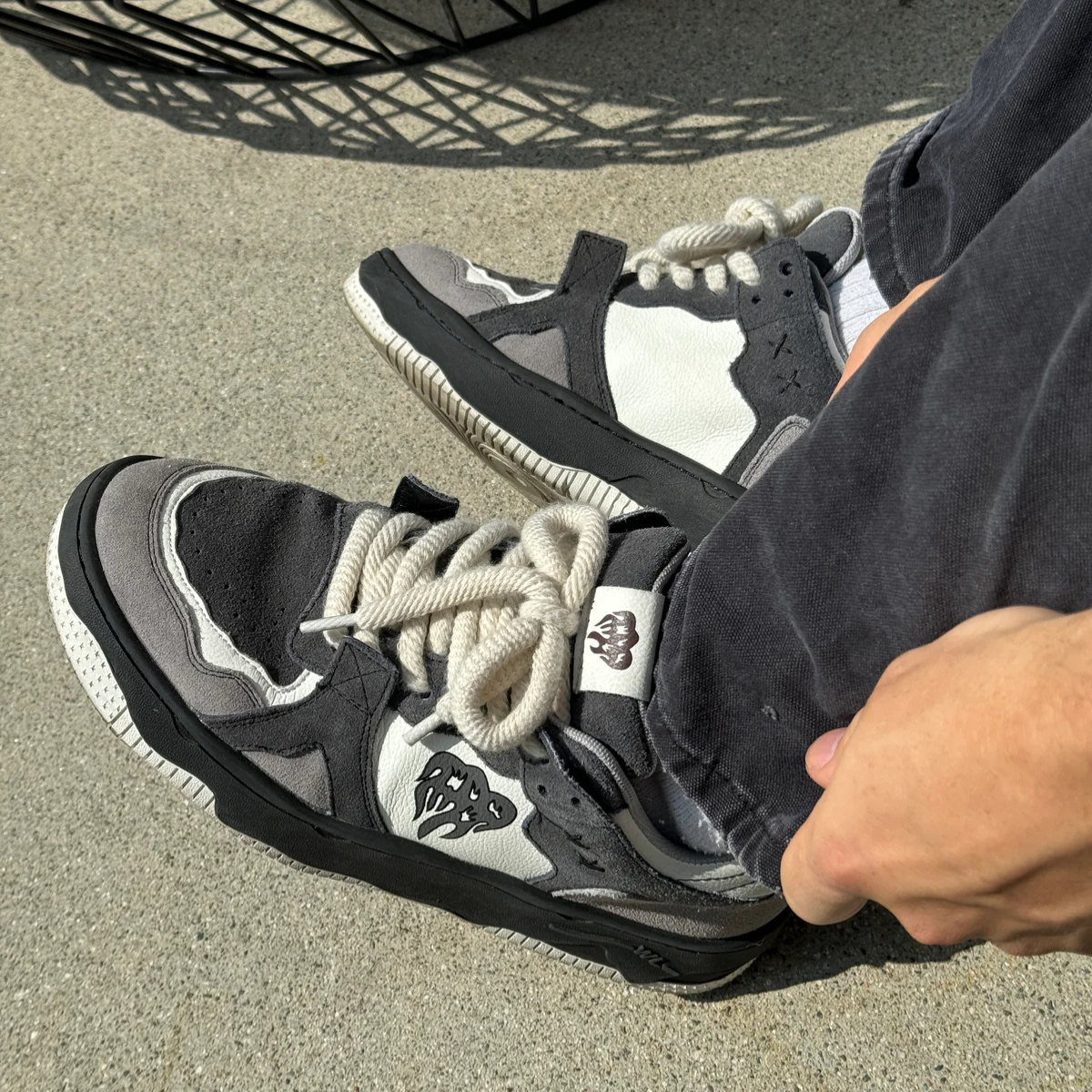 Pheuw® Dream Low-Top Sneakers — Grey — sneakers fit shot