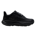 Hoka womens running sneakers with thick cushioned sole and sporty look