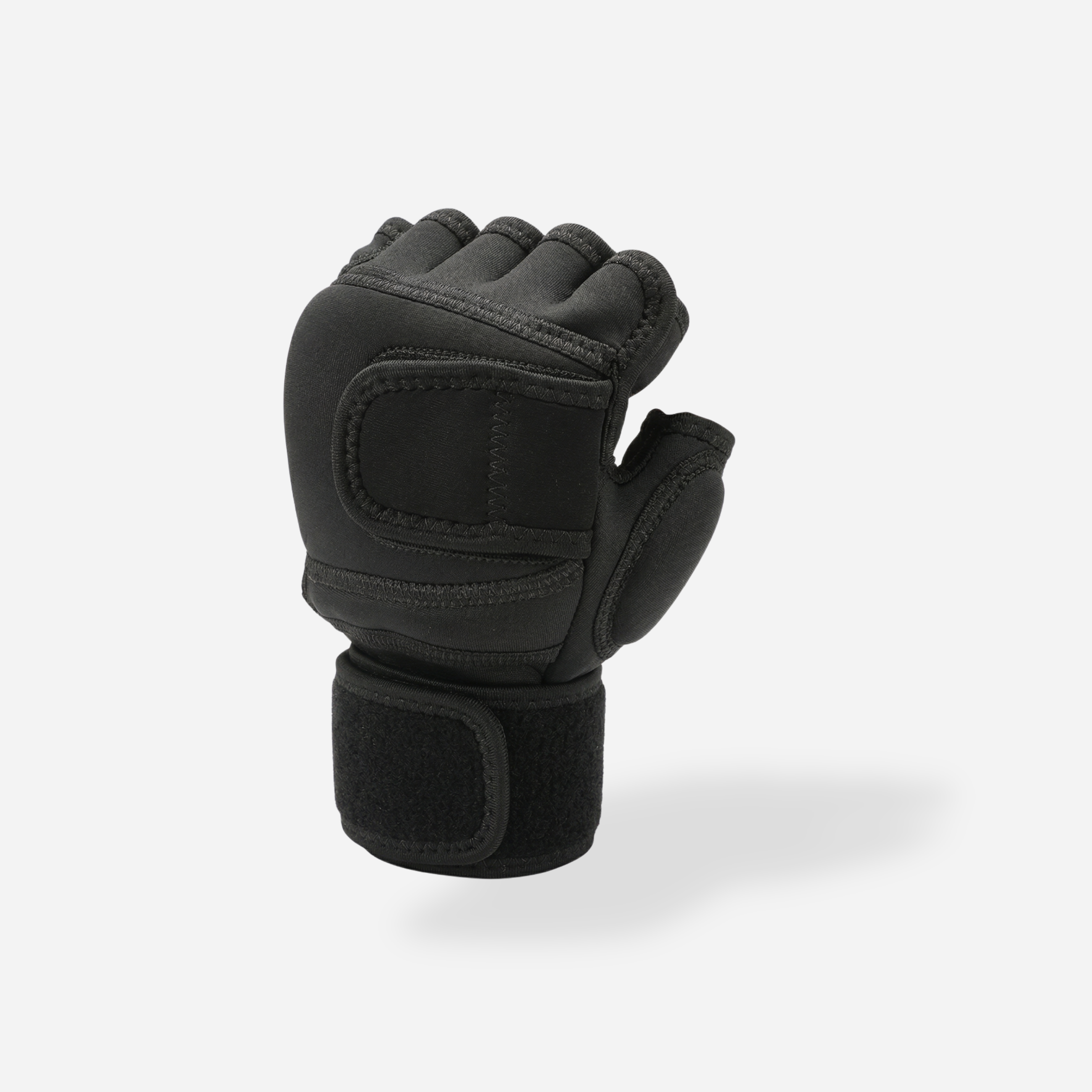 Black glove on a white background