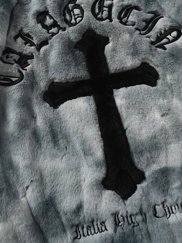 Vintage Warm Cross Fleece Jacket