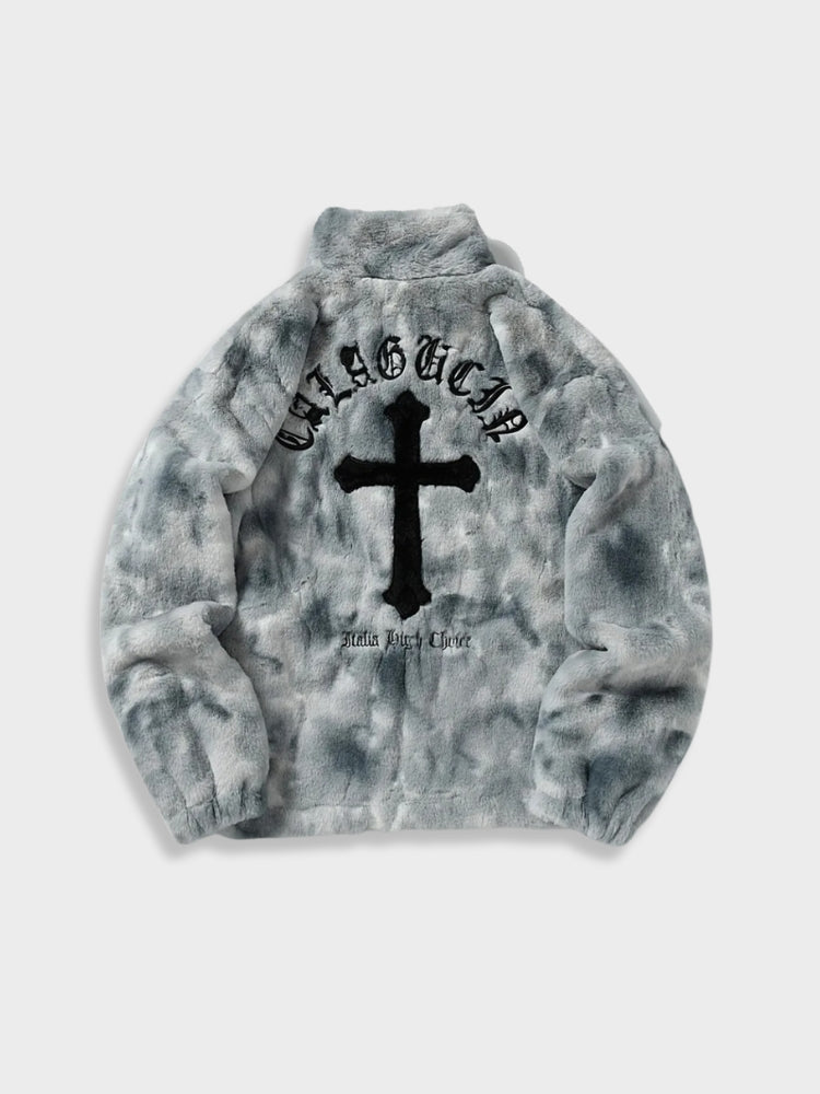 Vintage Warm Cross Fleece Jacket