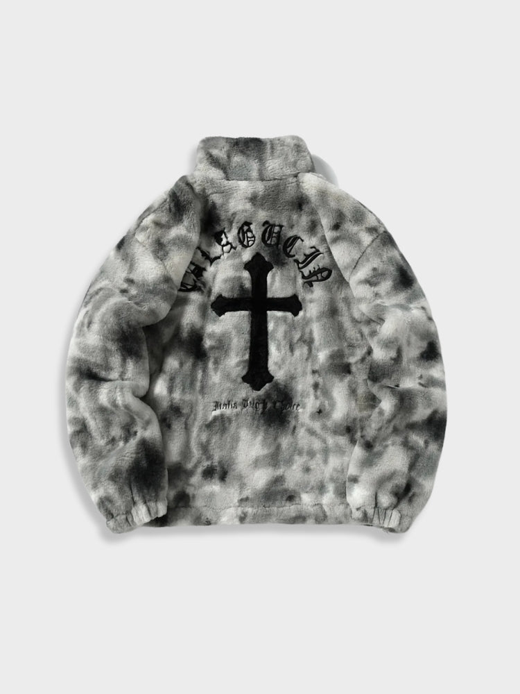 Vintage Warm Cross Fleece Jacket