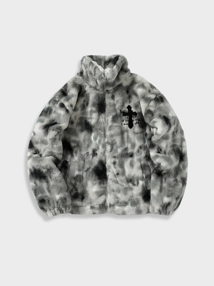 Vintage Warm Cross Fleece Jacket
