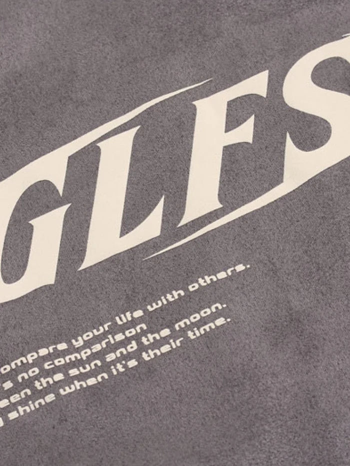 Sun & Moon GLFS Tee Grey — flat front