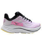 Hoka Clifton 10 womens running shoes in Blush Black — lightweight daily trainer, side view