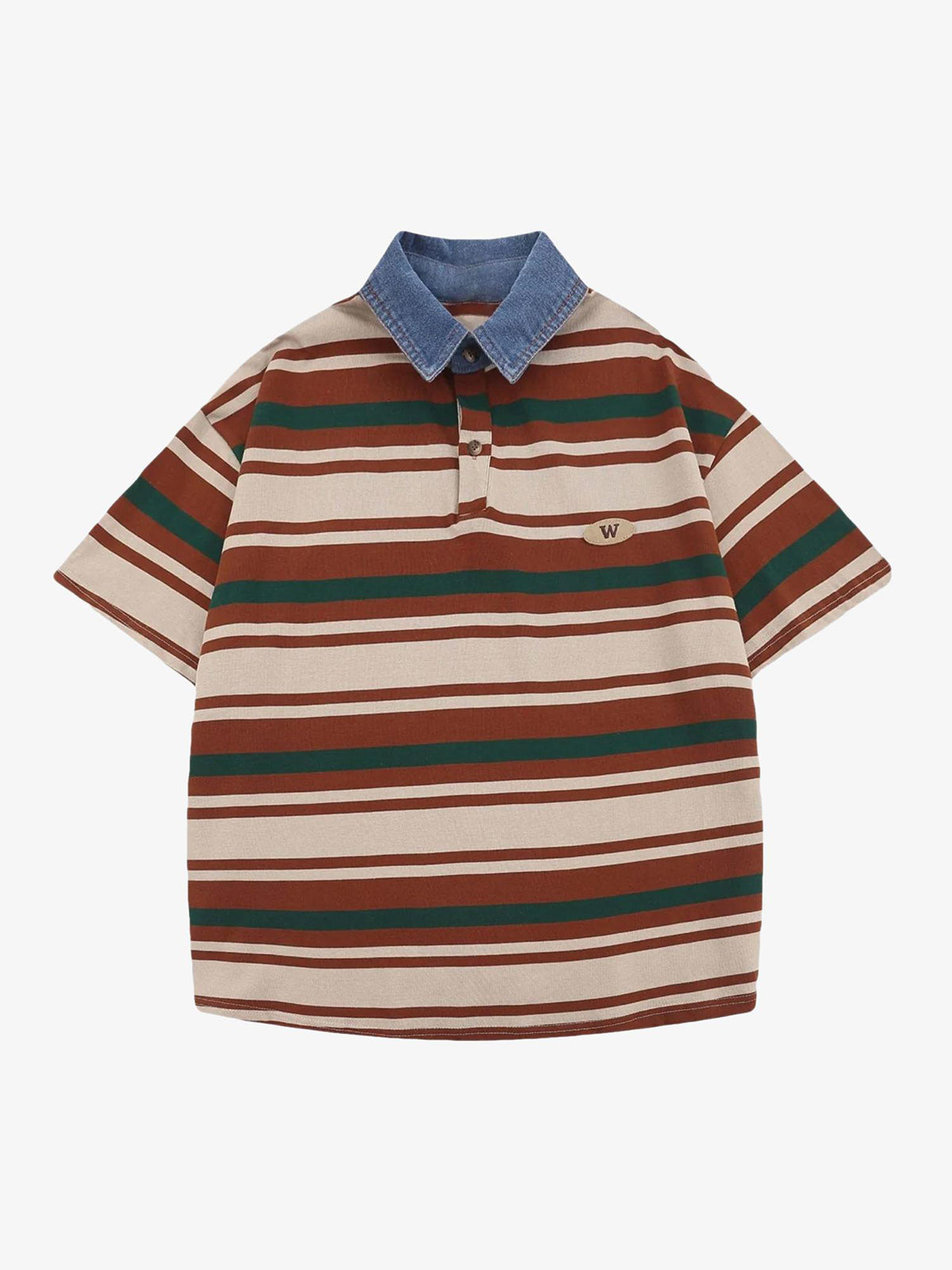 Vintage Striped Polo Shirt — 04best, 0508best, Britpop | Pheuw®