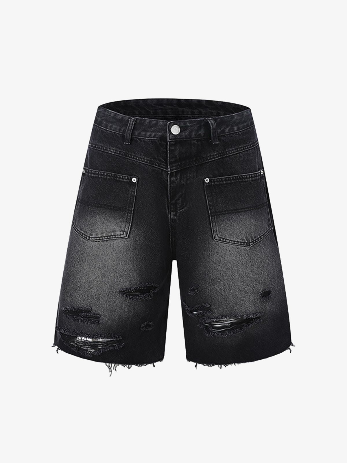 Ripped Denim Distressed Suit - 2460