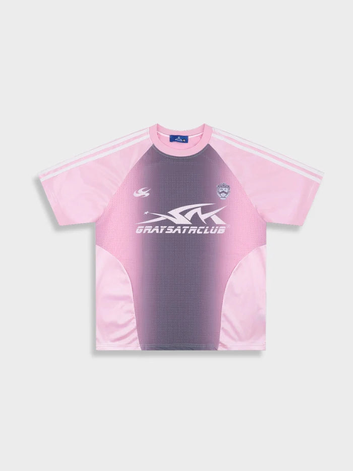 GraySatrClub Pink Jersey — on model front