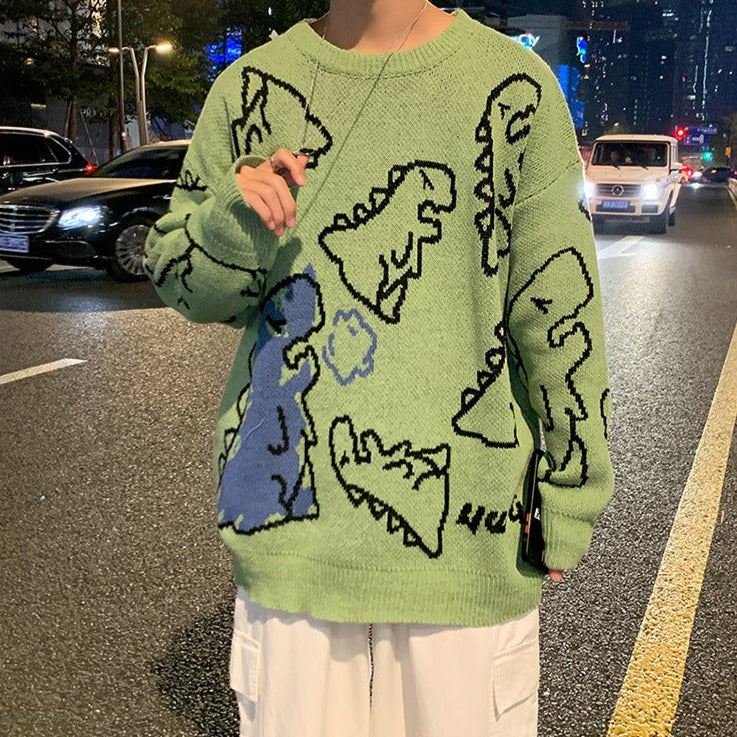 Vintage Dinosaur Knit Sweater