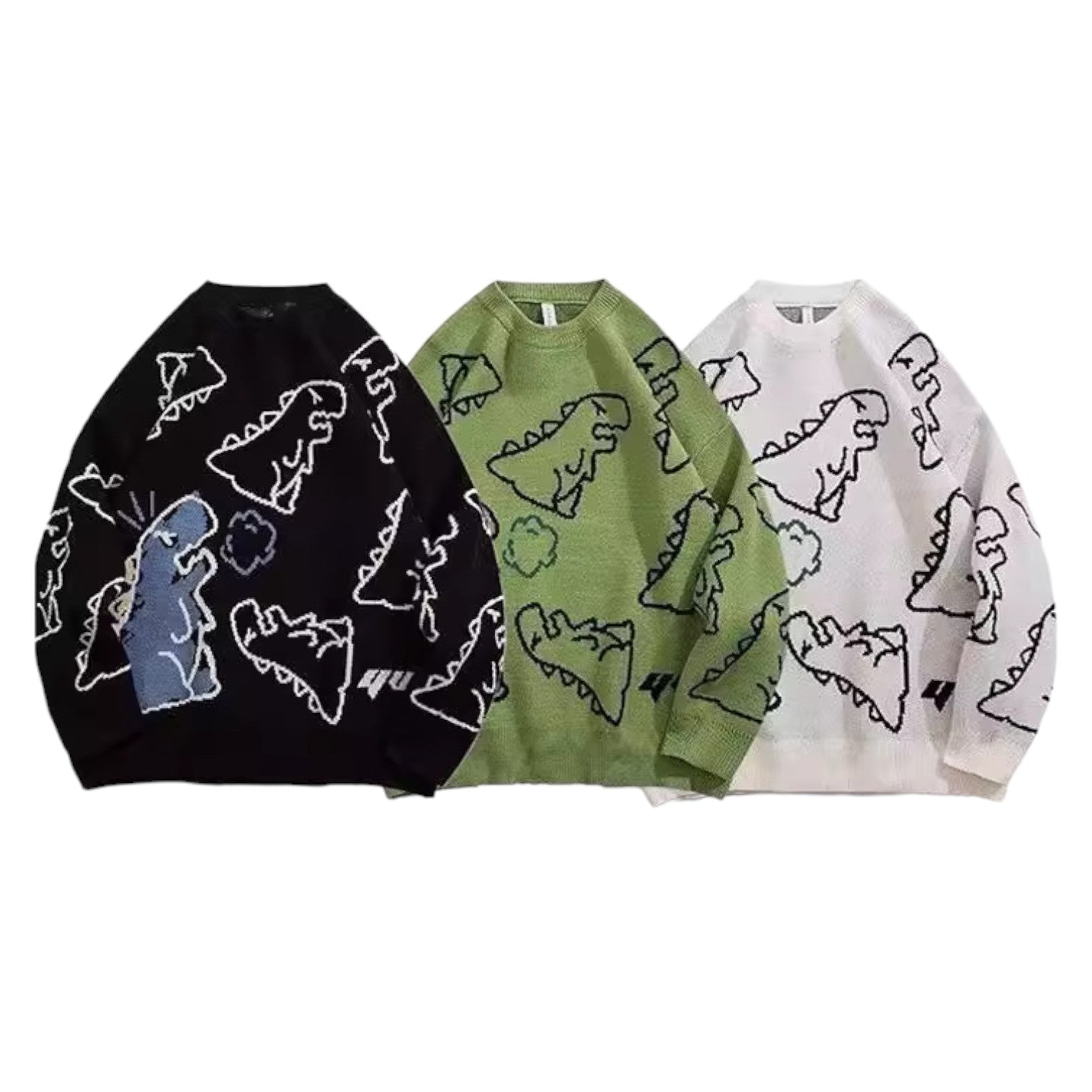 Vintage Dinosaur Knit Sweater