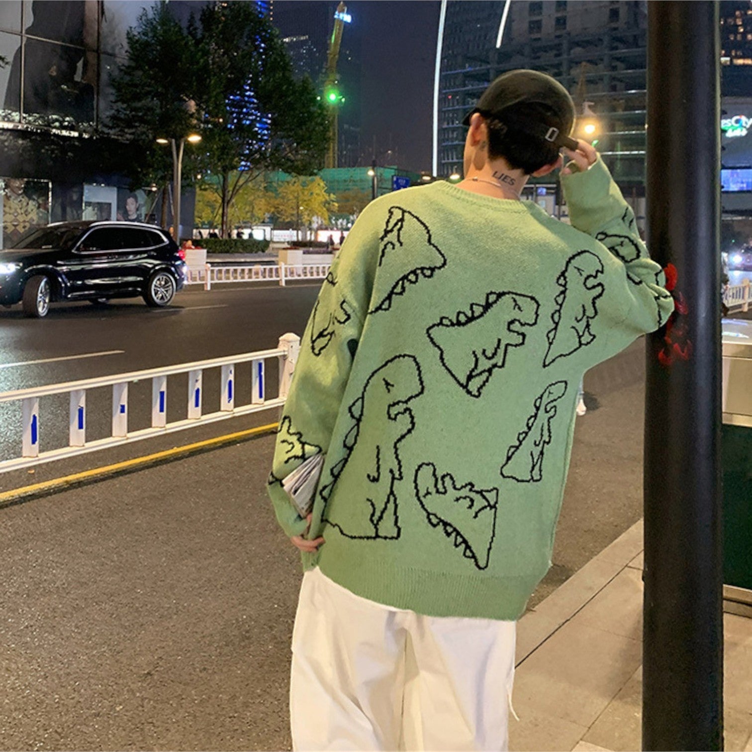 Vintage Dinosaur Knit Sweater